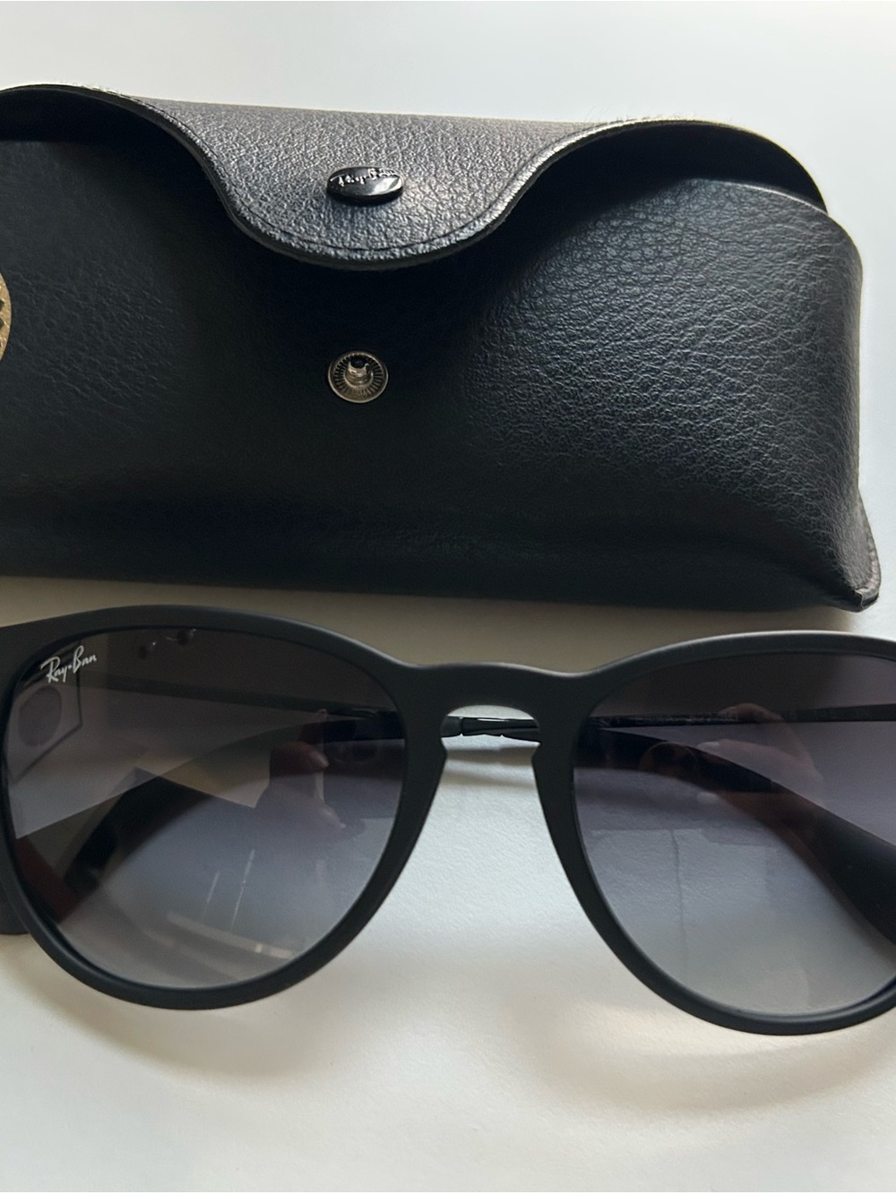 Ray-Ban Erika Classic Women’s Black Sunglasses with Gradient Smoke Lenses
